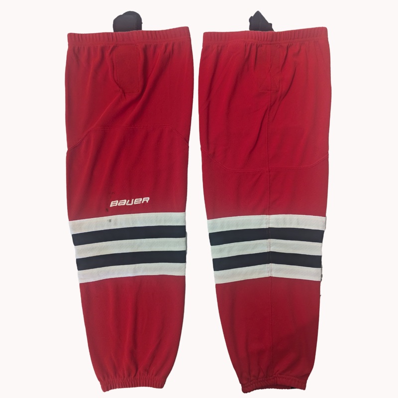 Bauer – Used Hockey Socks (Red/Black/White)