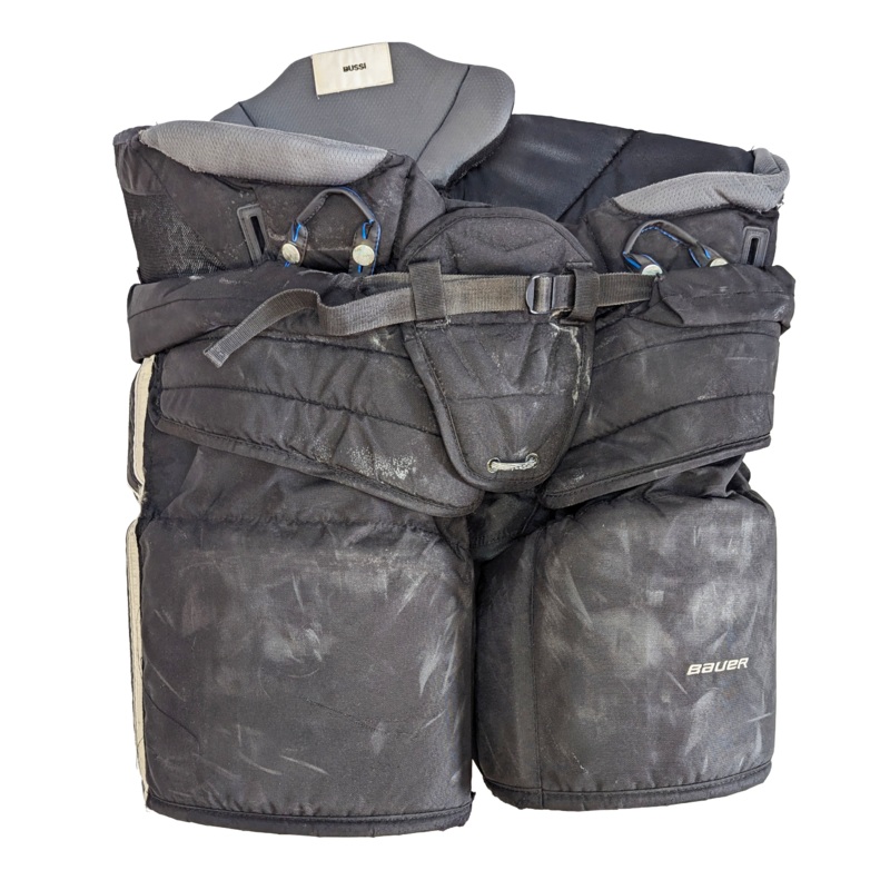 Bauer – Used NCAA Pro Stock Goalie Pants (Black/Grey)