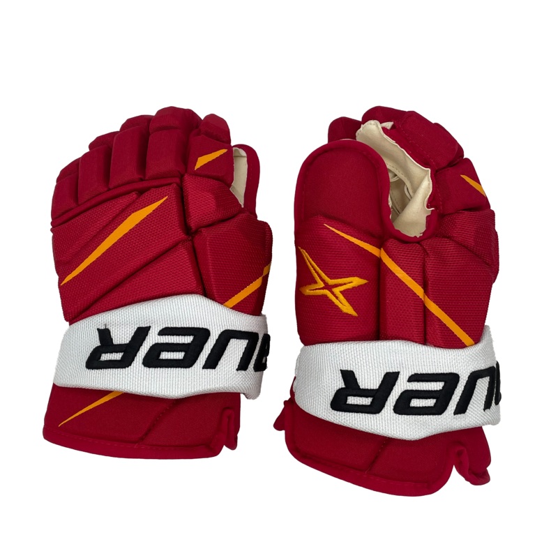 Bauer Vapor 2X Pro – NHL Pro Stock Glove – Trevor Lewis (Red/Yellow/White)