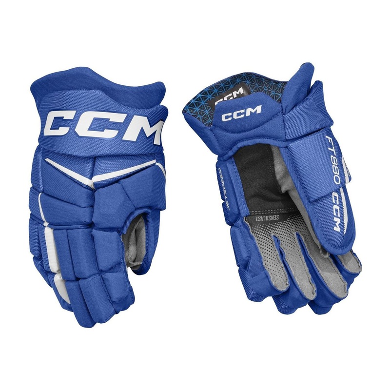 CCM Glove Jetspeed FT880 Jr Royal/White