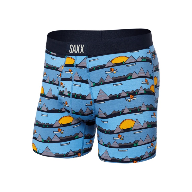 Ultra Super Soft Boxer Brief – Lazy River – Blue