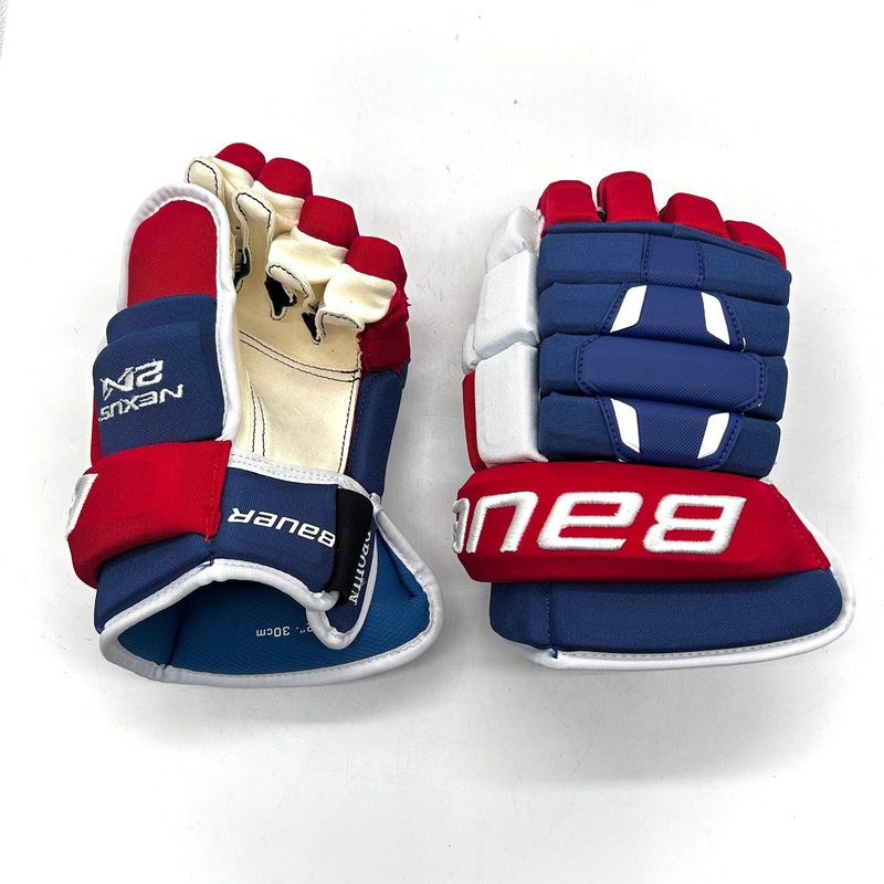 Bauer Nexus 2N – NHL Pro Stock Gloves – Jonathan Drouin (Blue/Red/White)
