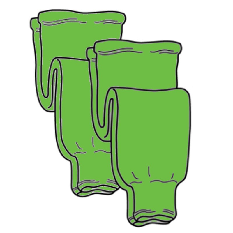 Pearsox Pro Weight Hockey Socks – Neon Green