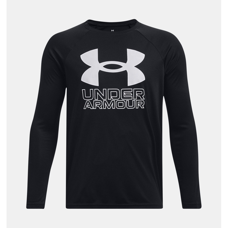 Boys’ UA Tech Hybrid Print Fill Long Sleeve