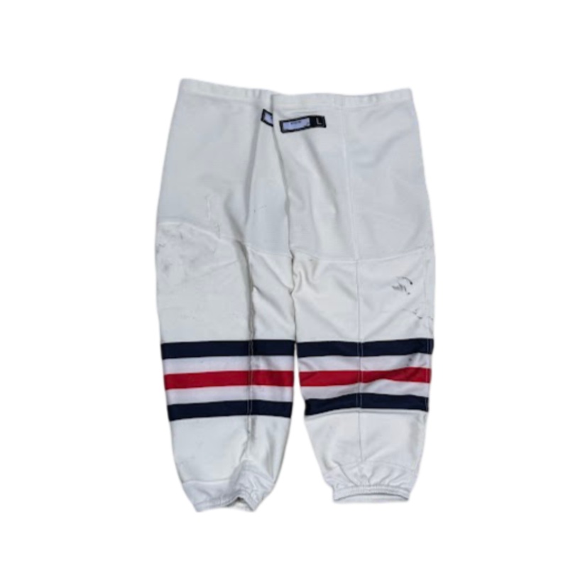 Used – CCM Performance Socks – Cream/Red/Navy