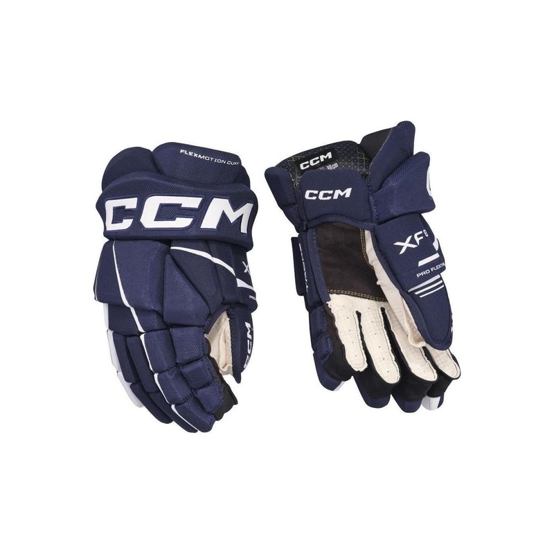 CCM Glove Tacks XF 80 Jr Navy/White