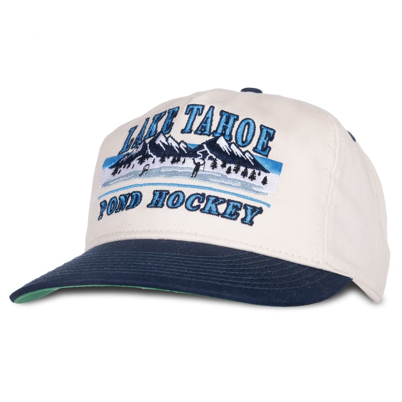 Celly Hockey Lake Tahoe Pond Hockey Snapback Hat – Cream