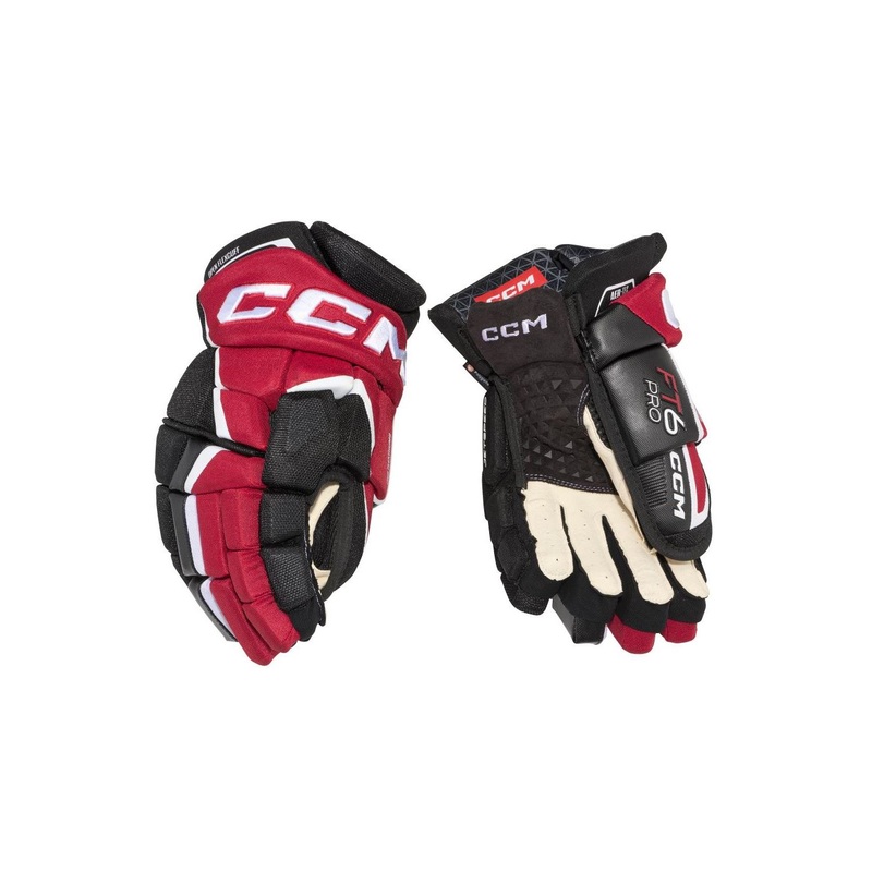 CCM Glove Jetspeed FT6 Pro Jr BLACK/RED/WHITE