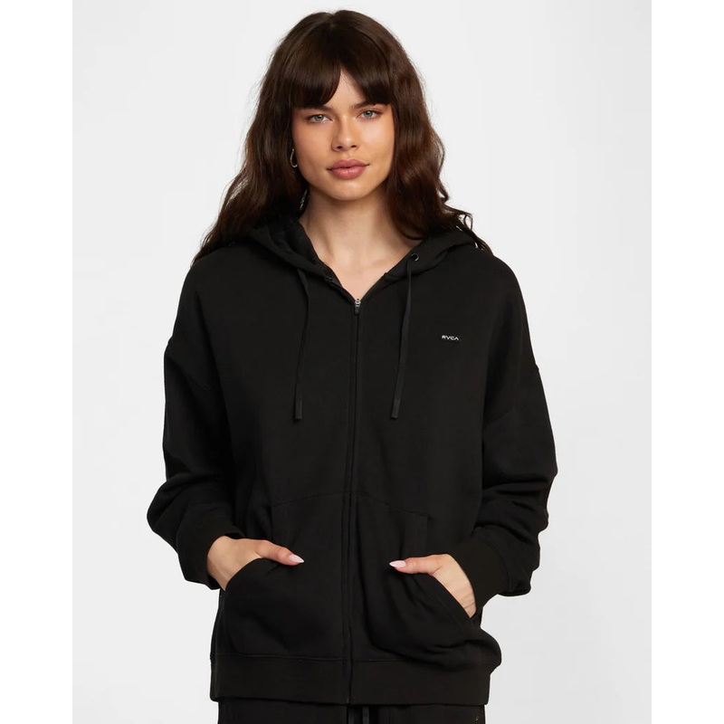 Women’s Sunday Zip-Up Hoodie|BLACK|XS|S|M