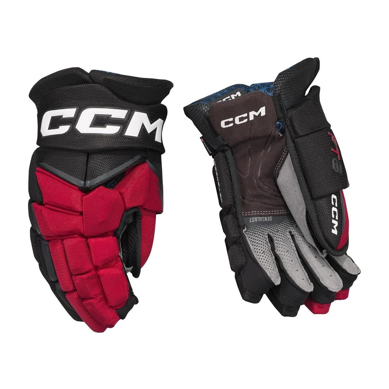 CCM Glove Jetspeed FT8 Jr Black/Red/White