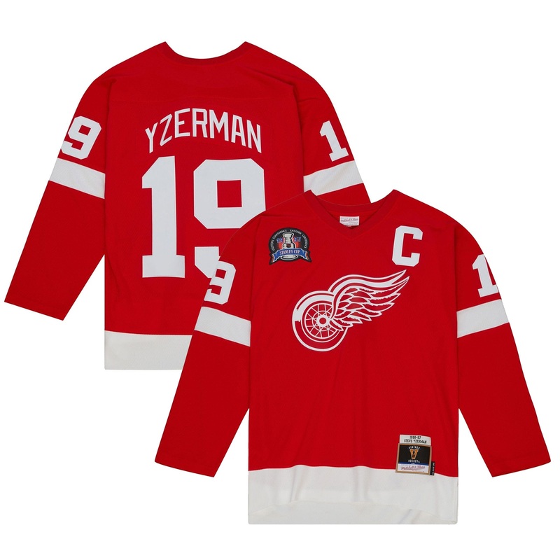 Mitchell & Ness Blue Line Vintage Senior Jersey – Detroit Red Wings Steve Yzerman