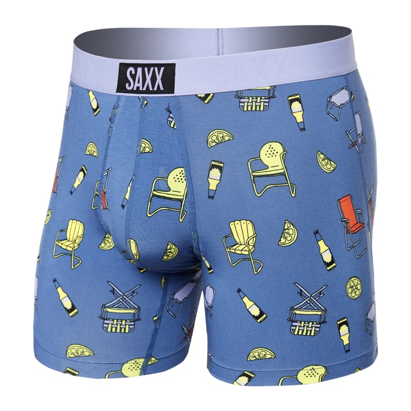 Vibe Boxer Brief – Lawnchairs & Limes/Blue