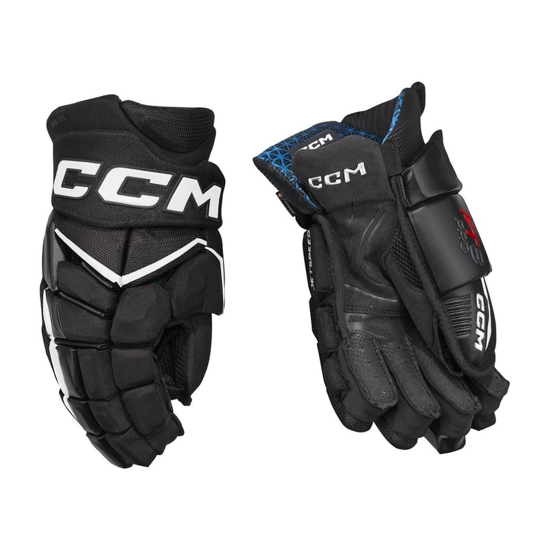 CCM Glove Jetspeed FT8 Pro Sr Black/White