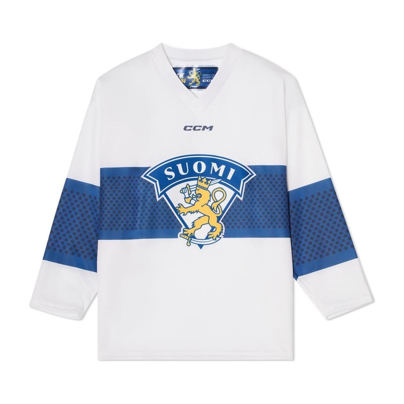 CCM Replica Game Jersey Team Finland Jr White