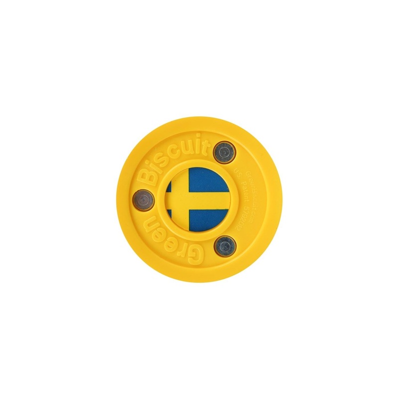 Green Biscuit Puck Landslag Edition Flag Yellow