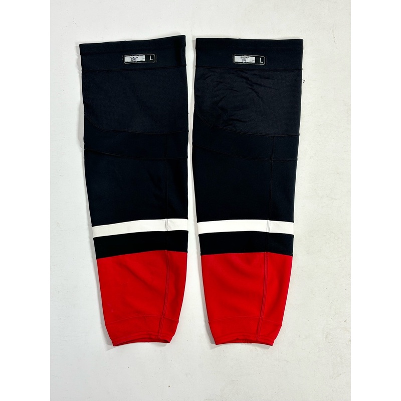 OHL- Used CCM Hockey Socks (Black/White/Red)