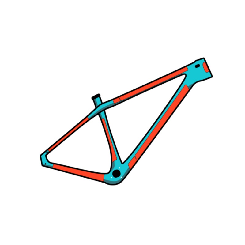 Ride Wrap Covered Protection  Hardtail MTB Frame Kit