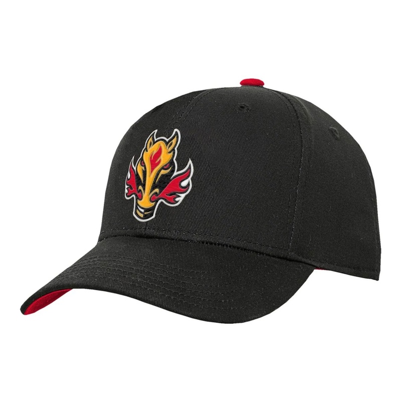 Outer Stuff NHL Precurve Youth Snapback Hat – Calgary Flames Third