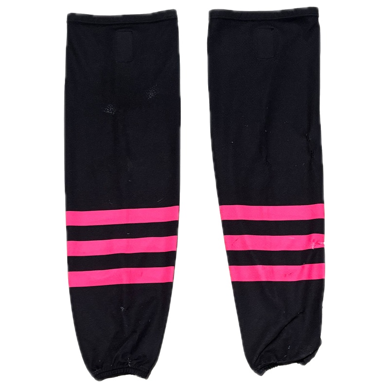 WHL – Used Hockey Socks (Black/Pink)