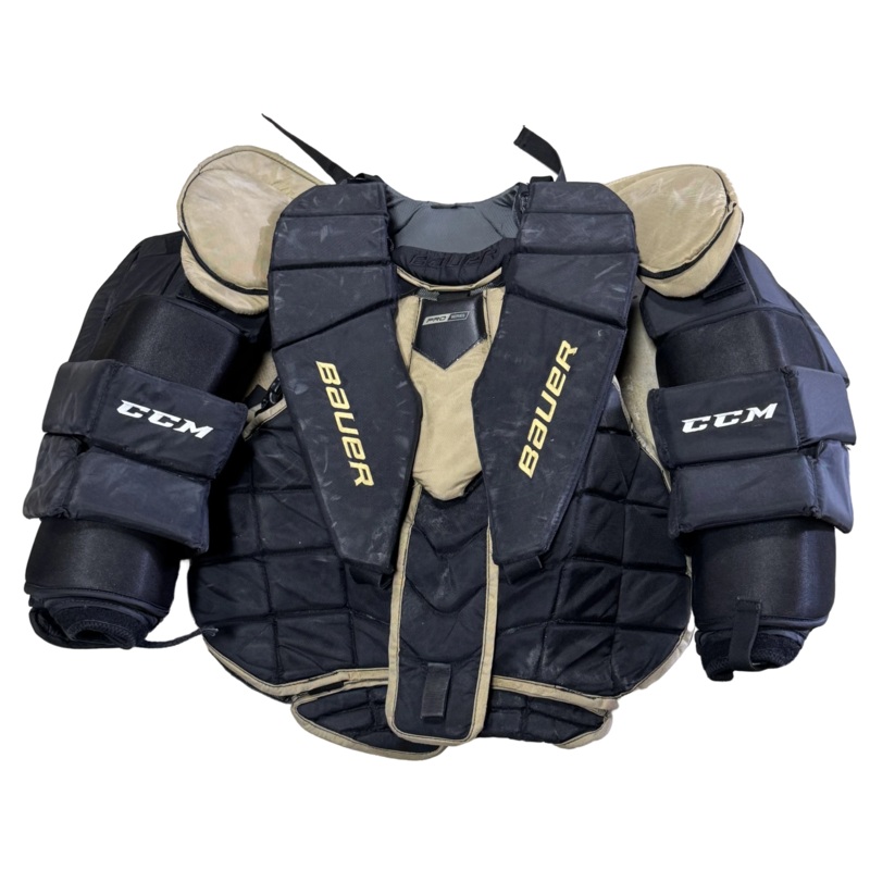 Bauer Pro Series – Used Pro Stock Goalie Chest Protector (Black/Gold)