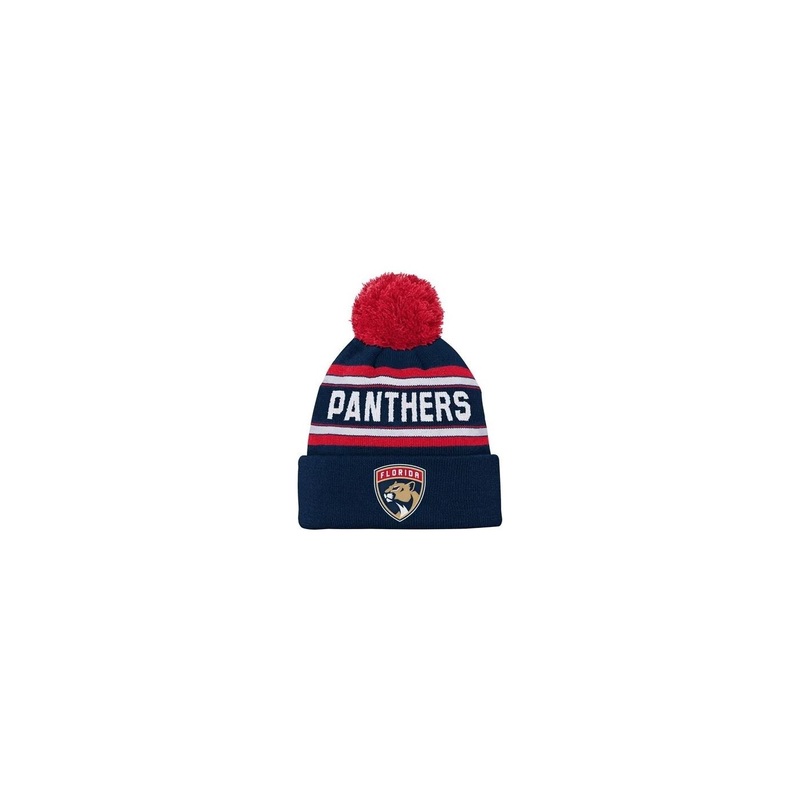 Outerstuff Hat Jacquard Pom Beanie Florida Panthers