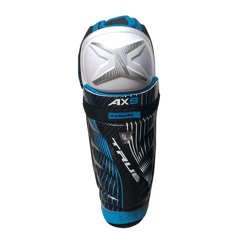 AX9 Shin Guards – Junior|11|12|13|Black/Black/White