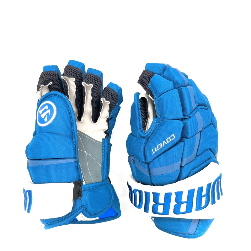 Warrior Covert QRL – NHL Pro Stock Glove – Brandon Kozun (Blue/White)