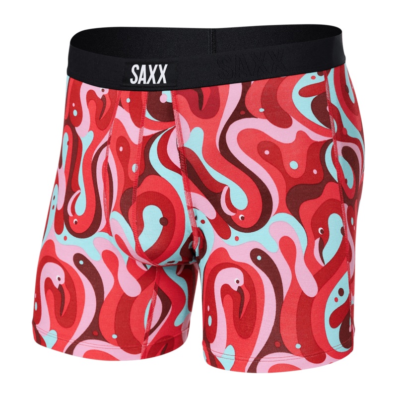Saxx Vibe Boxers – Lava Lamp Flamingo