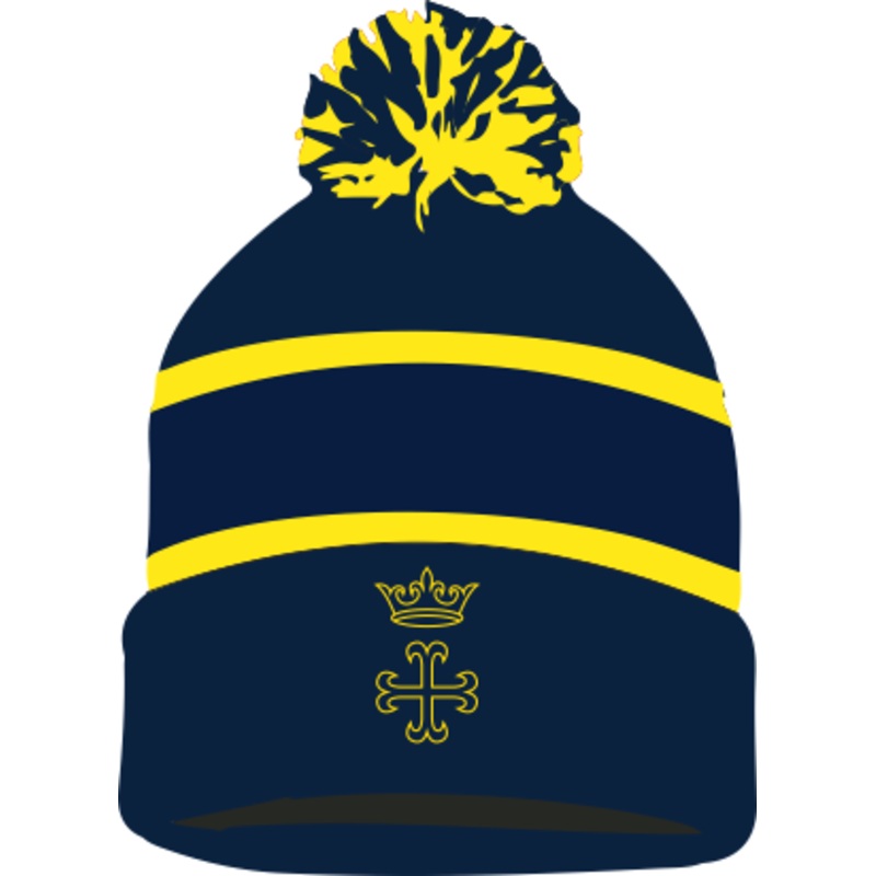 Worth School ‘s Navy / Gold Worth School Bobble HatHatAdult