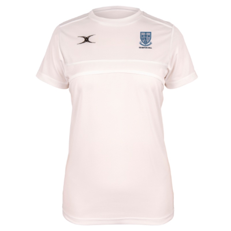 Quainton Hall Adult’s White Photon II Short Sleeve T-Shirt-Senior