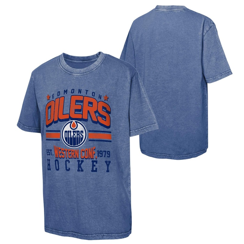 Youth Edmonton Oilers Pigment Dyed T-Shirt
