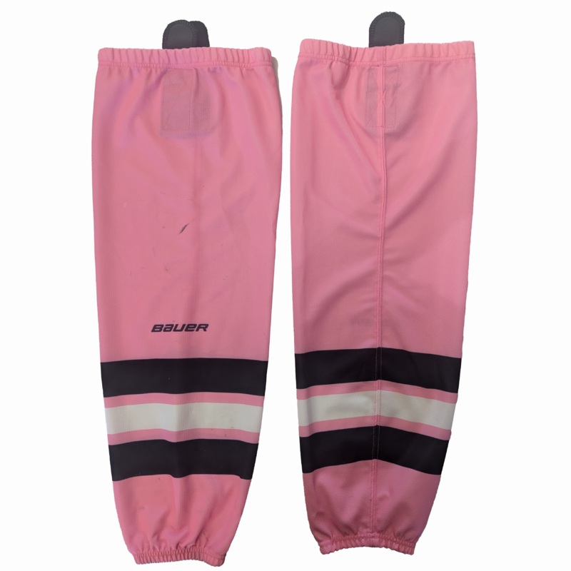 Bauer – Used Hockey Socks (Pink/White/Black)