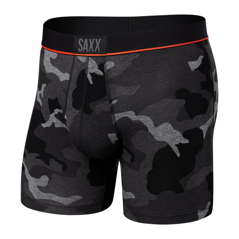Saxx Vibe Boxers – Supersized Camo – Black