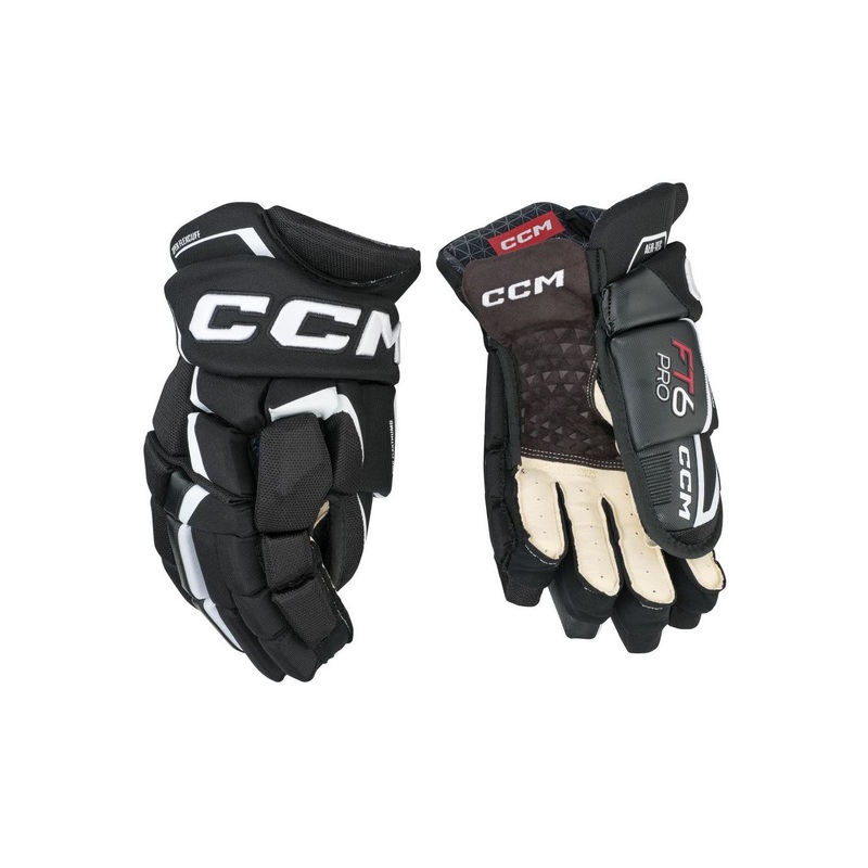 CCM Glove Jetspeed FT6 Pro Sr BLACK/WHITE