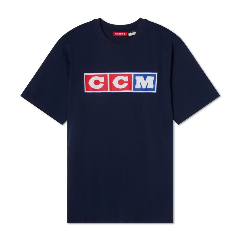 CCM T-Shirt Heritage Block Sr Navy