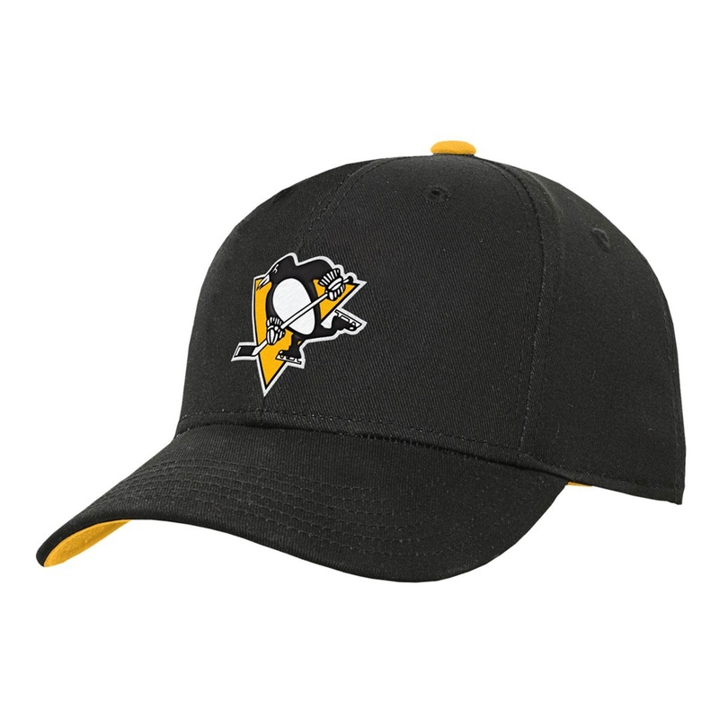 Outer Stuff NHL Precurve Youth Snapback Hat – Pittsburgh Penguins