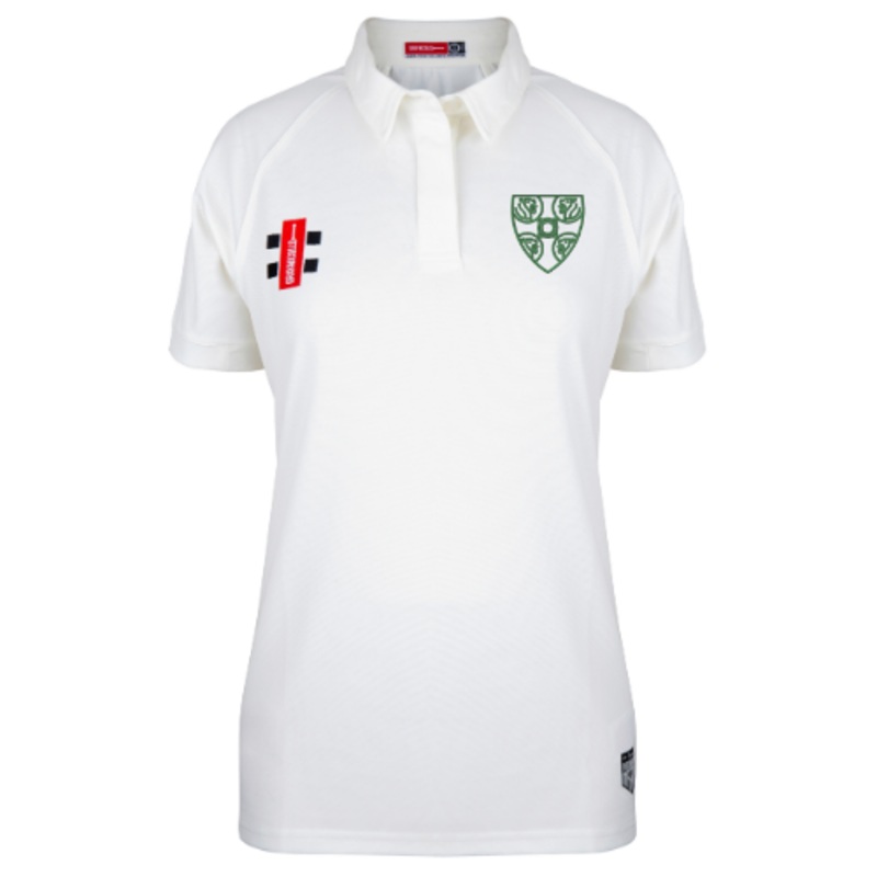 Durham Cathedral Schools Foundation Adult’s Ivory Matrix V2 S/S Shirt-Senior-Women’s