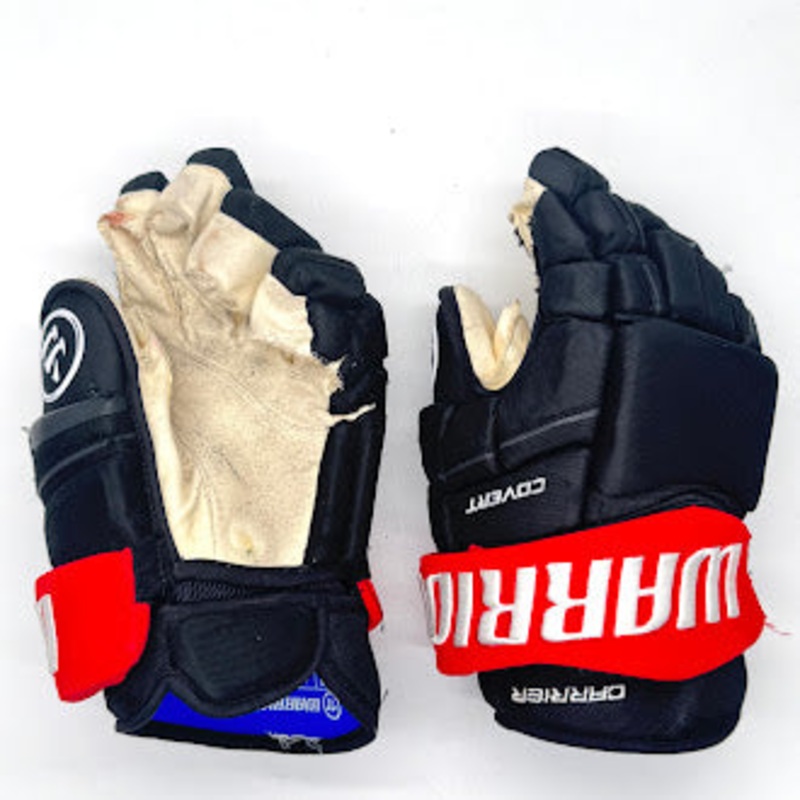 Warrior Covert QRE Pro – NHL Used Pro Stock Glove – William Carrier (Black/Red) #2