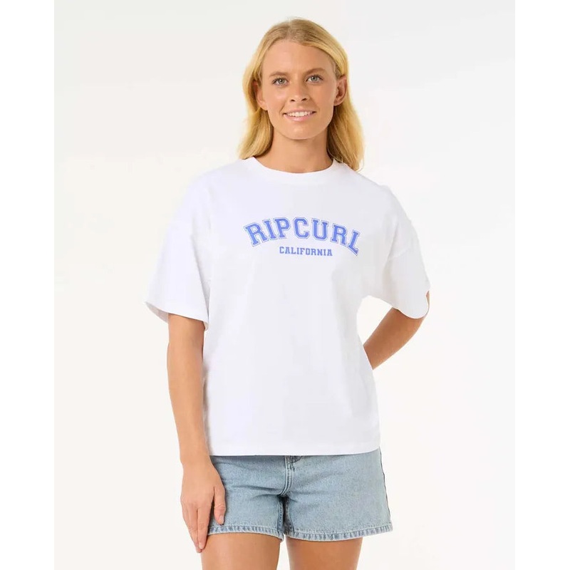 Women’s Varsity Tee|WHITE|S|M|L|XL