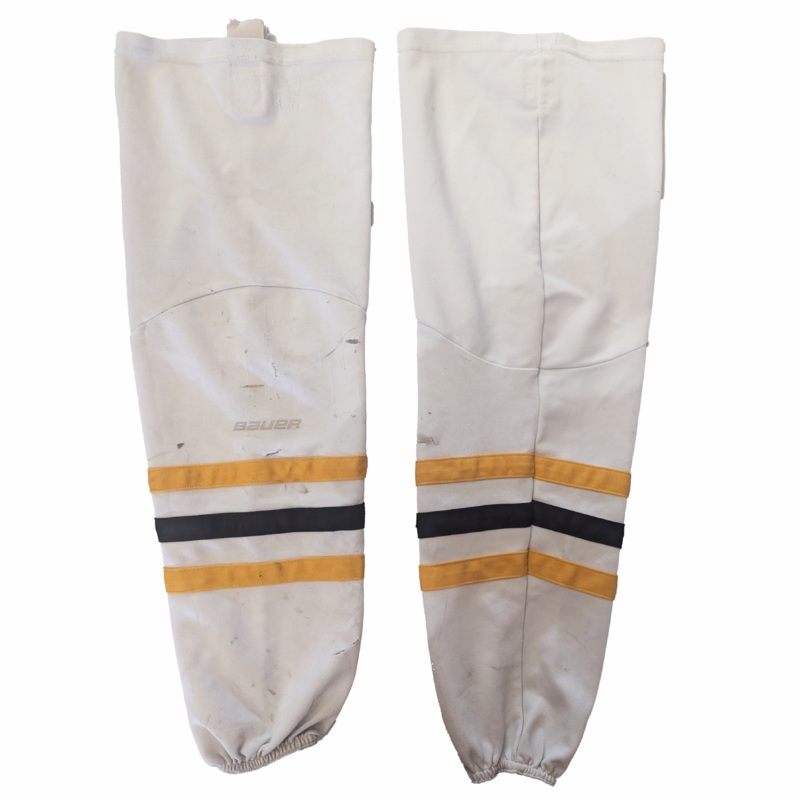 Bauer – Used Hockey Socks (White/Black/Yellow)