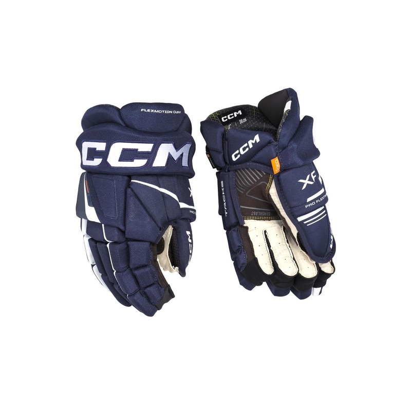 CCM Glove Tacks XF Sr Navy/White