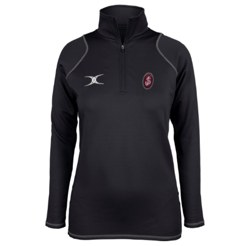 St Joseph’s College Reading Black Quest Ladies 1/4 Zip Fleece Womens Cut
