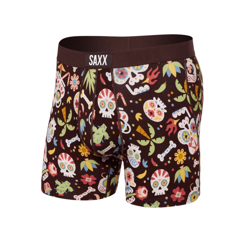 Vibe Boxer Brief – Dia De Los Muertos-Fudge