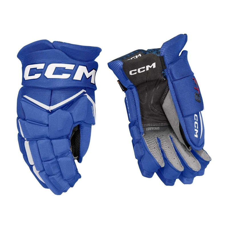 CCM Glove Jetspeed FT8 Sr Royal/White