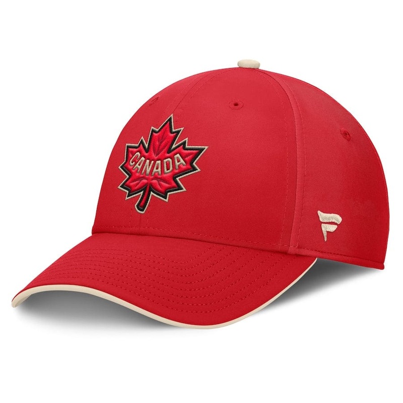 Men’s Canada Fanatics Red 2025 4 Nations Face-Off Stretch Fit Hat