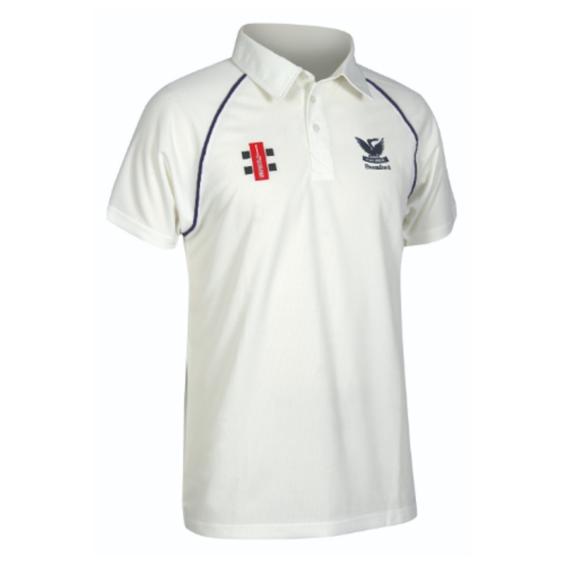 Stamford School Adult’s Ivory / Navy Matrix Shirt-Navy