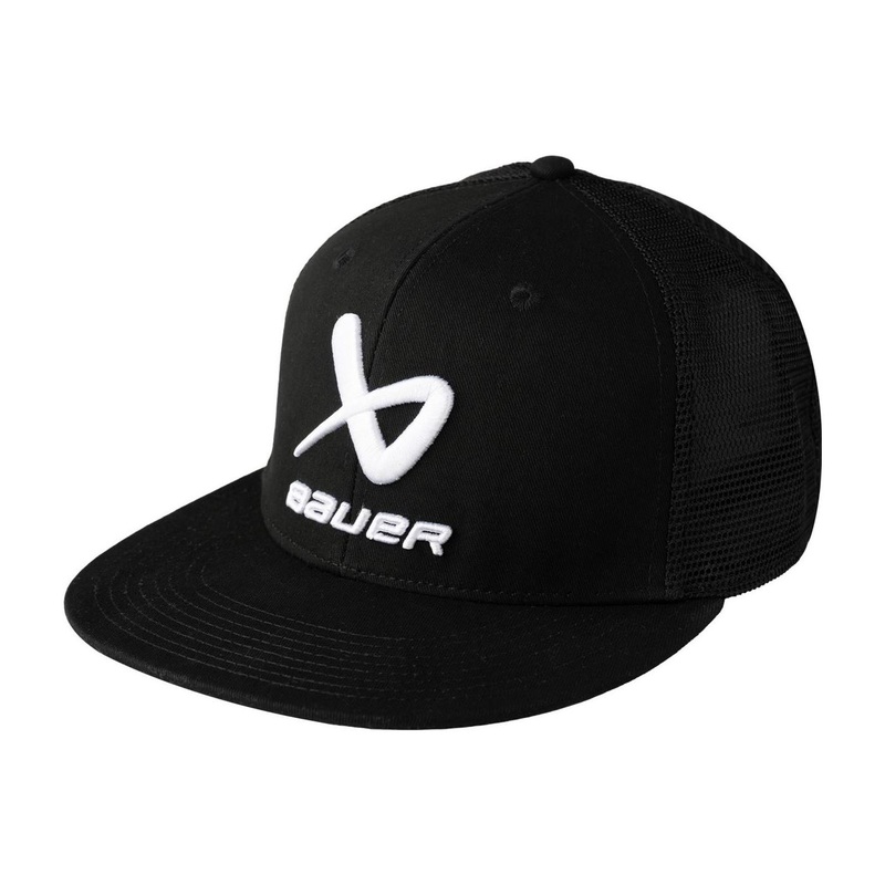Bauer Cap Core Flat Brim Yth Black