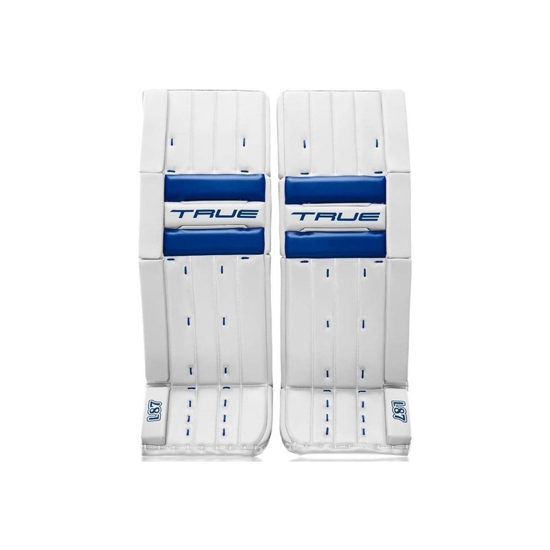 TRUE Goalie Leg Pads Catalyst L87 Int White/Royal
