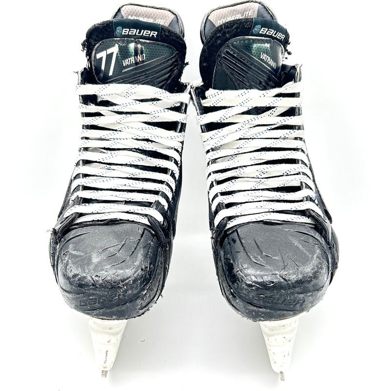 Bauer Hyperlite Hockey Skates – Used NHL Pro Stock – Size 8.25E – Frank Vatrano – Anaheim Ducks