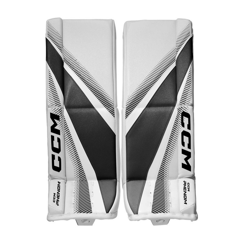 CCM Goalie Leg Pads PHENOM Jr White/Black